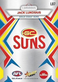 2024 Select AFL Footy Stars - Luminous #L87 Jack Lukosius Back